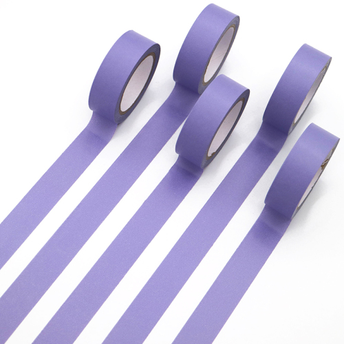 1 PCS Refreshing Kawaii Candy Purple Color Washi Tape Pattern Masking Tape Decorative Scrapbooking DIY Office Adhesive Tape