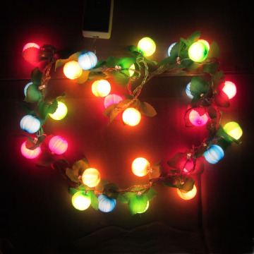 New Year decoration lights flash string fruit pellets wedding festival