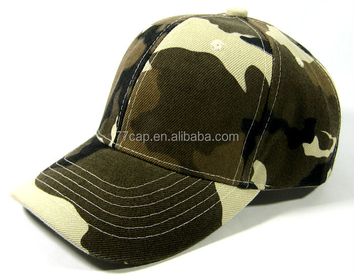 Wholesale Blank Plain Camo Hats /Camouflage Baseball Caps