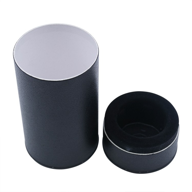 Black White Red Small Paper Tube Packaging Elegant Gift Round Paper Box With Lid