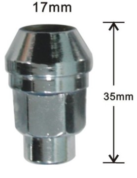17mm hex bulge acorn lug nuts