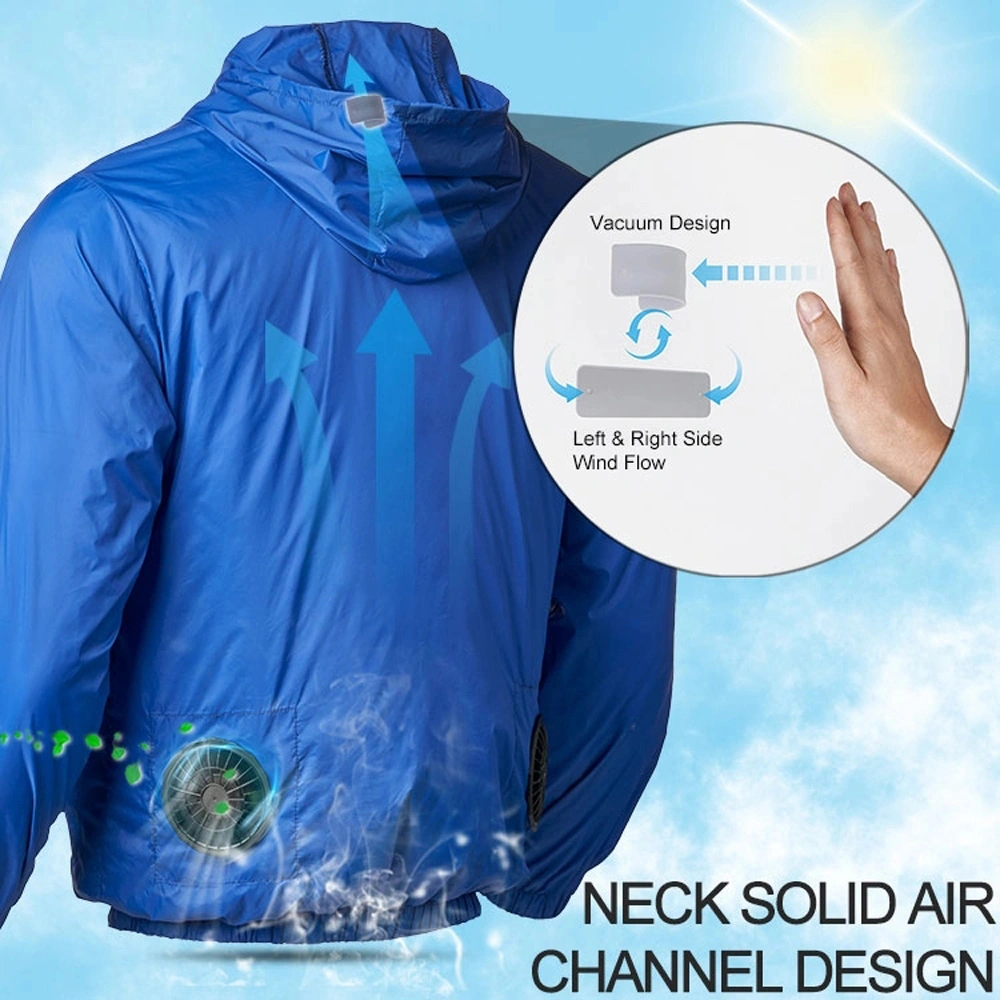 Upf 50+ Sun Protection Summer Clothes Fan Cooling Clothing to Keep Cool