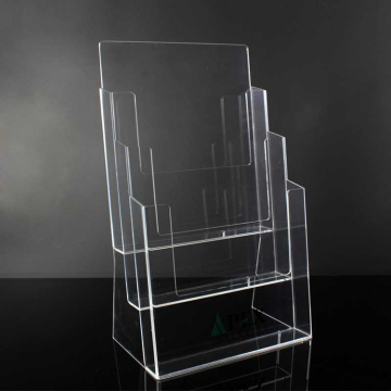 Acrylic Table Top 4 Tier Brochure Holder