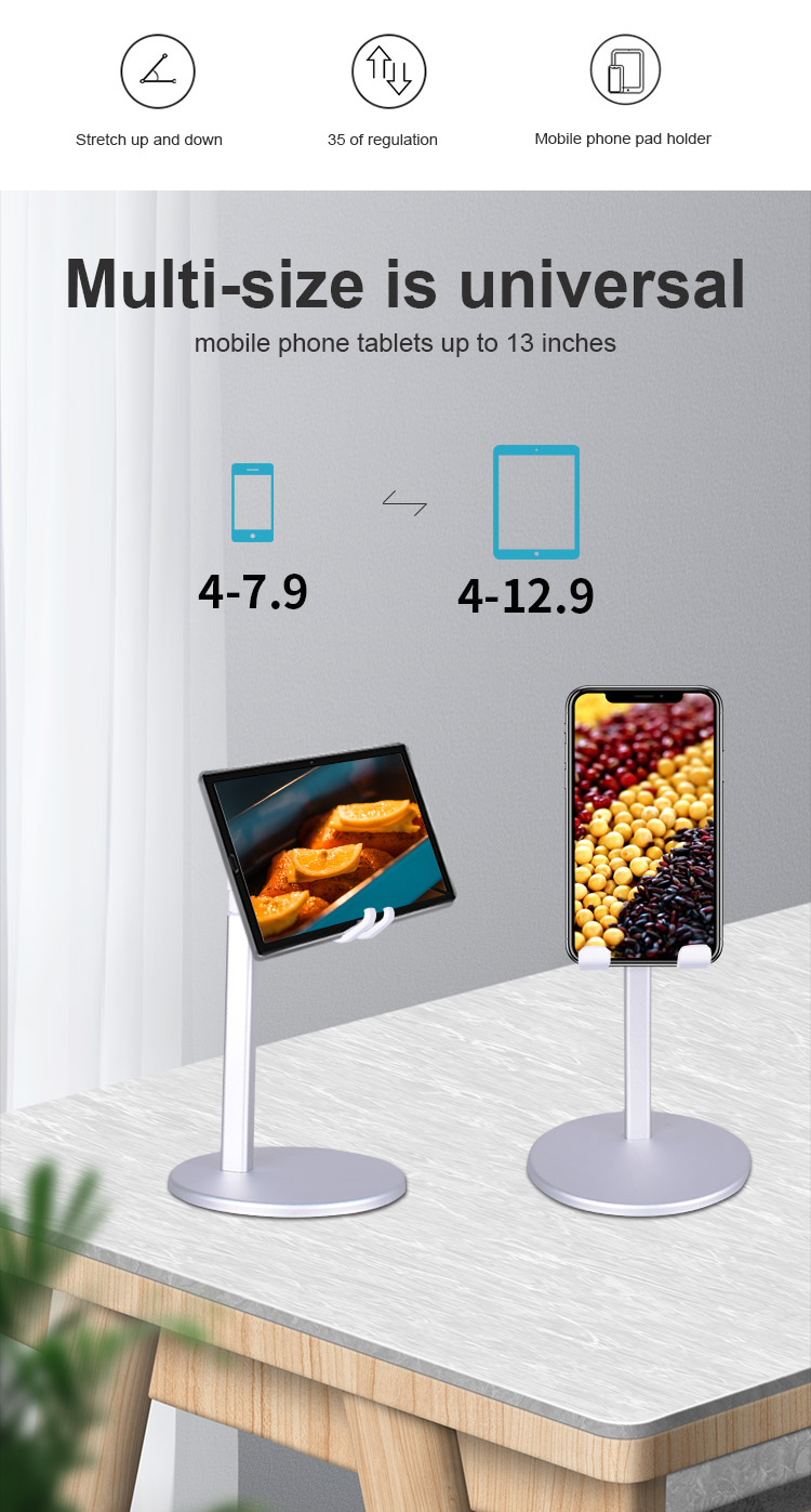 カーネル高さ調節可能なスマートフォンホルダー携帯電話スタンド