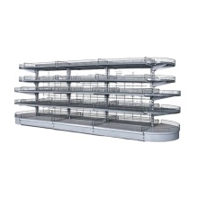 Supermarket Wall Shelf Fixtures - Wire Mesh Gondola Shelving