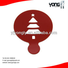Christmass tree Stainless steel cappuccino coffee stencil many patterns