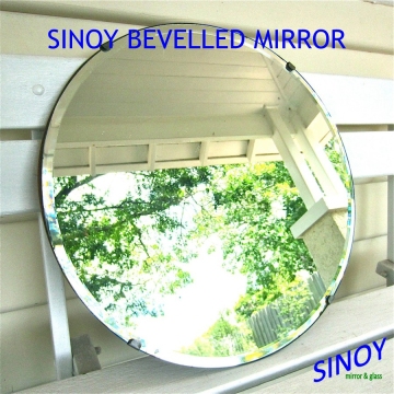 High quality 4mm popular beveled home deco mirror tiles