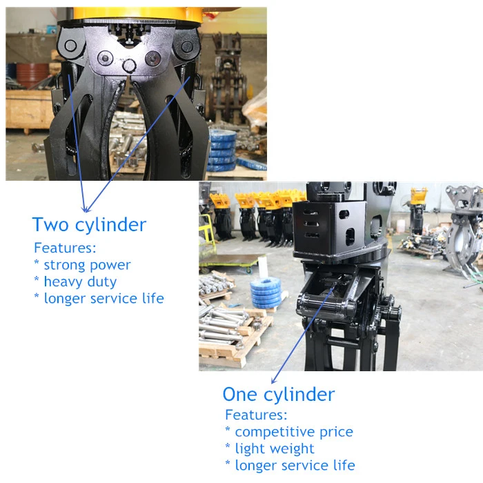 China Professional Manufacture Excavator Rotary Log Grapple