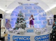 Oem Pvc Tarpaulin Pvc Dome Inflatable Snowglobe For Christmas Holidays Decoration