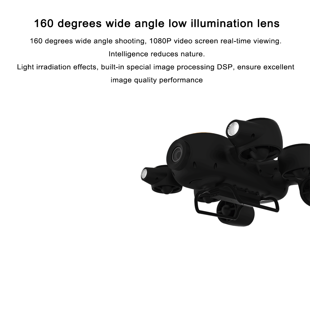 Geneinno Titan Underwater Inteligence Drone Robot Undersea Detection Wide-angle FOV 360 Rescue 160 Movement 4K Camera T1 RC