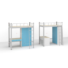 Metal Loft Bunk Beds with Stairs for Student Hostels & College Dormitories