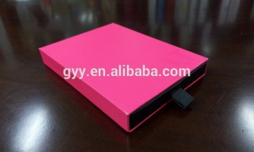 Fluorescence Pink Name Card Box, Drawer Box, Rigid Paper Box
