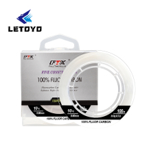 LETOYO Fluorocarbon Fishing Line - 100m/50m Transparent Leader and Main Line