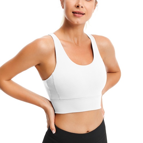 Women built in bra workout tops