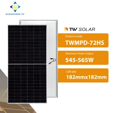 TW Solar P-Type Half-Cell Monofacial TWMPD Series 545W-565W Monocrystalline Modules by Tongwei: High Efficiency Solar Panels