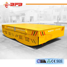 Electric Driven Motorized Trackless Transfer Car with Safety Device for Factory Transport