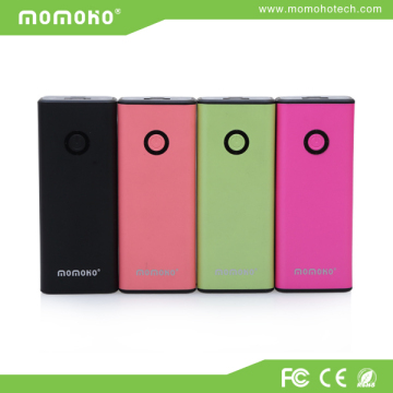 Intelligent power manage IC MOMOHO durable intelligent mobile charger power banks 5200mah