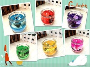 Good quality factory Crystal light incense jelly jar scented candle