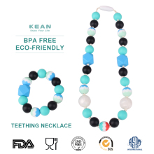 Silicone baby teething jewellery necklace