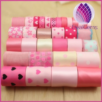 Beautiful Different width mix color ribbon set