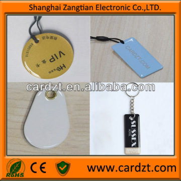 Key fob cards for auto security printing