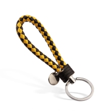 Colorful Personalized Metal Key Ring Leather Key Chain