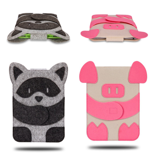 BUBM lovely cartoon iPad mini Case Double Decker Felt iPad mini Sleeve Bag for iPad mini 1 2 3 4