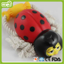 Dog Rope Vinyl Dog Chew Pull Squeak Bee Toy