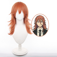 60cm Long Orange Brown Angel Devil Cosplay Wig - Ainizi Chainsaw Man Special