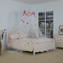 Tricolor Wavy Flowers Mosquito Net