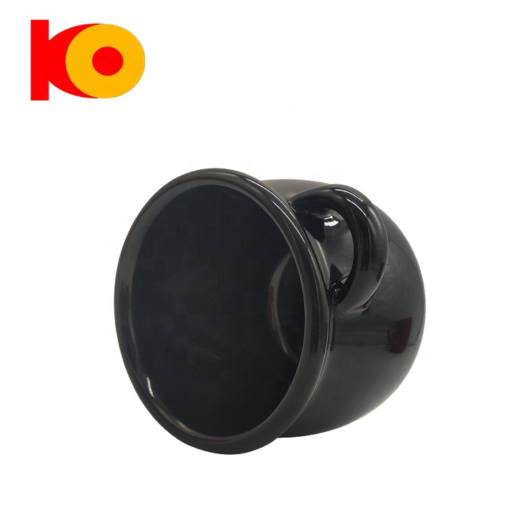 Factory price direct sales of high - temperature black glaze small pot