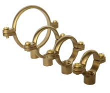 Malleable Brass Split Ring Hanger Pipe Clamp Clip