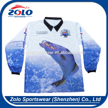 Cheap Custom dye Sublimated wholesale fishing jersey