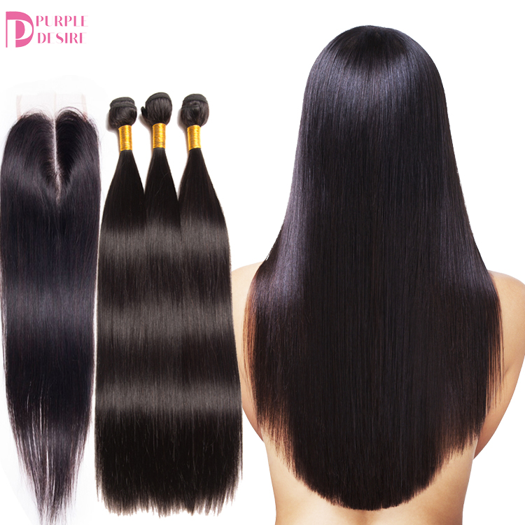 Factory Price Drop Shipping Wholesale Hair Peruvian Virgin Human Hair Bundles With Lace Frontal Closure