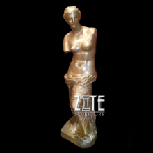 Ornaments life size metal casting milo bronze venus sculpture statue