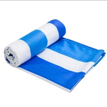 Blue And White Stripes Printed Beach Towel