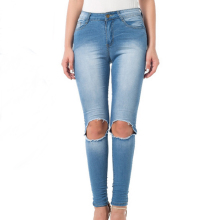 S-2XL Shop Polyester New Jeans Ladies with Hole