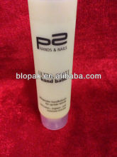 hand balm round plastic tubes