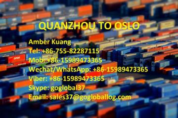 Fujian Quanzhou Sea Freight to Norway Oslo