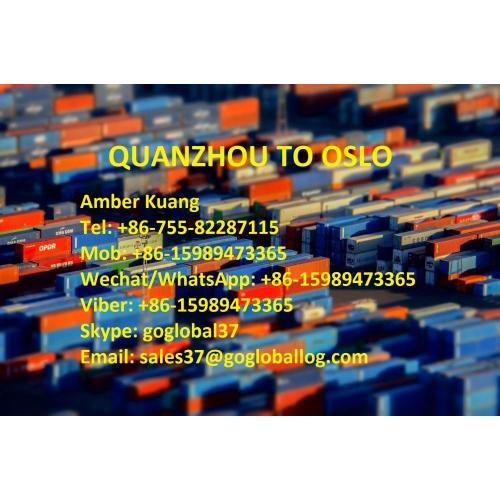 Fujian Quanzhou Sea Freight to Norway Oslo