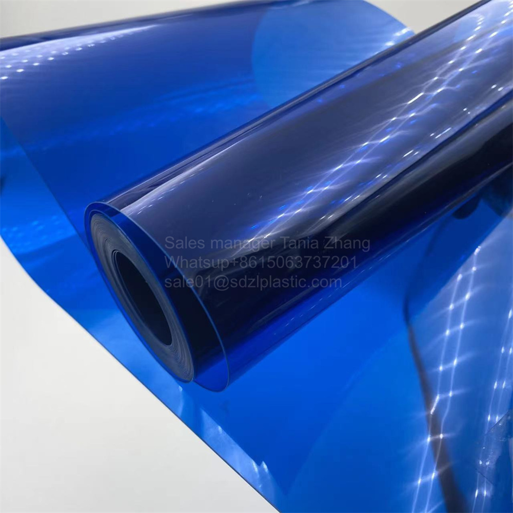 Translucent Blue Glossy Pvc Film 4 Jpg