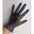 Disposable black vinyl glove