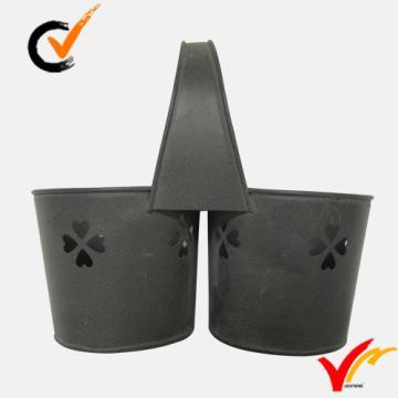 Rustic Metal Garden Planter