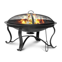 outdoor charcoal housed shapped fire pit fire bowl
