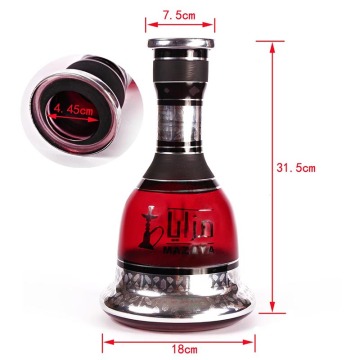 Woyu china Glass Hookah bottle nice shisha bottle shisha base glass vase for chicha  customizable hookah vase