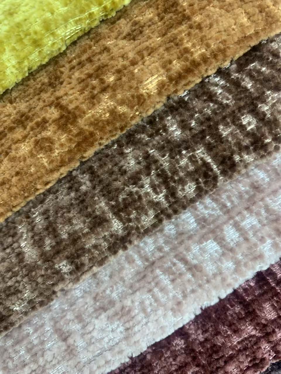 Material de tecido macio de chenille Soft Chenille Fabric Material