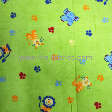 Lovely Animals Printed Flannel Fabric?