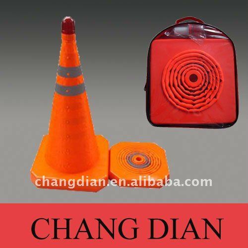 auto safety kit collapsible cone tools bag packing with light