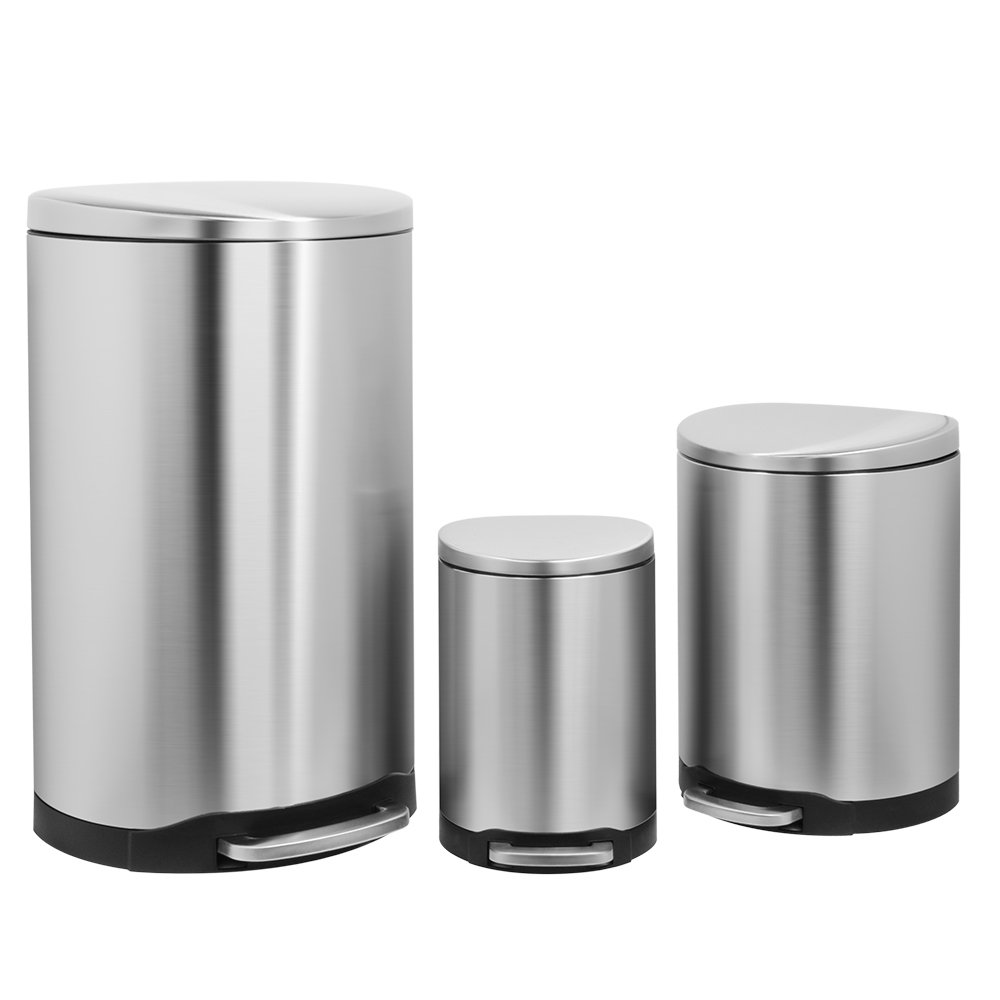 Environmental protection stainless steel trash can