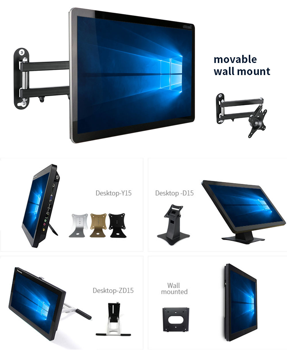 wall mount all in one pc